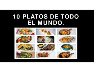 10 Platos De Todo El Mundo