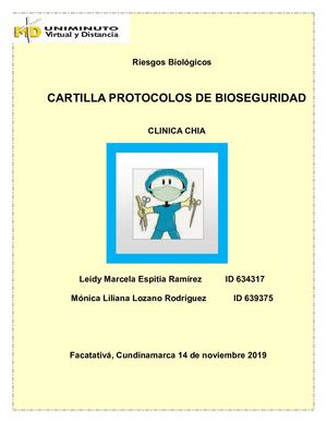 Cartilla Riesgos Biologicos Clinica Chia