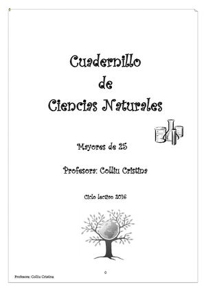 Cuadernillo Ciencias Naturales