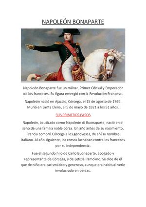 NAPOLEÓN BONAPARTE Convertido