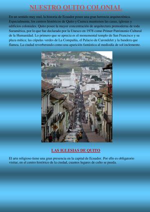 Nuestro Quito Colonial