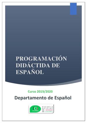 Programación Español Def 2019 2020