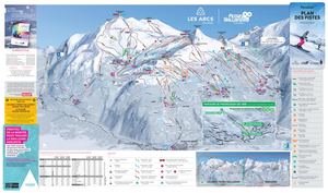 Plan Pistes Paradiski 2019-2020