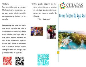 Triptico Cascadas De Agua Azul 0303