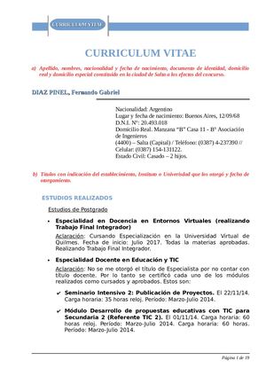 Cv Fernando Diaz Pinel
