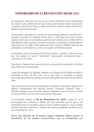 Aniversario de Mexico