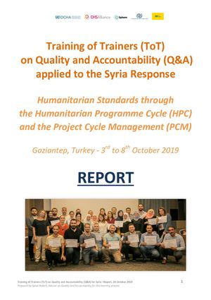 ToT On Q&A for Syria, Report 24oct2019