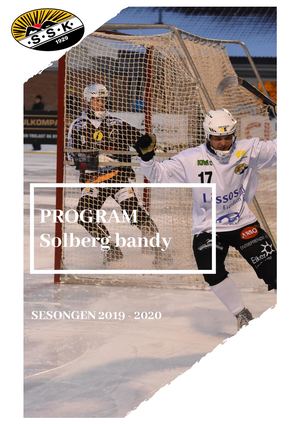 Solberg Bandy Program 2019 -2020