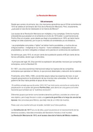La Revolución Mexicana
