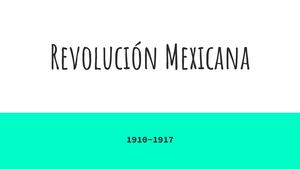 Revolucion Mexicana(diapositivas)