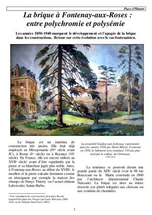 La brique à Fontenay-aux-Roses