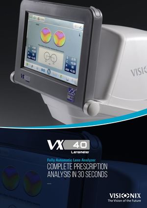 Documentation VX40 LENSMETER VISIONIX