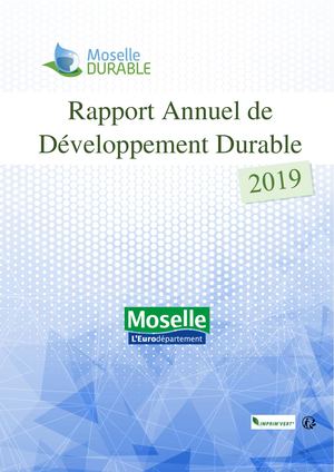 Rapport annuel de développement durable (2019)