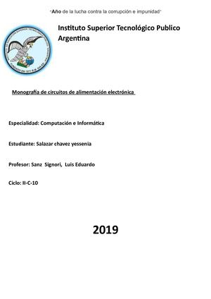 circuito de alimentación eléctrica