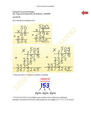 Como Se Hace Una Division
