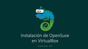 Instalación de Open Suse en Oracle Virtual Box
