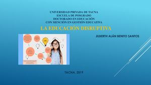 Educación Disruptiva