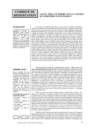 Passion Et Perte De Soi