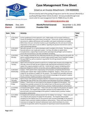 Case Management Rounding Sheets Calaméo - Sample Case Management Time Sheet