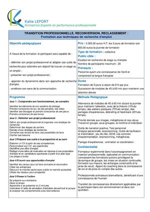 Fiche Formation TRE
