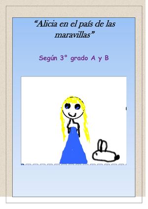Libro Alicia 3° grado
