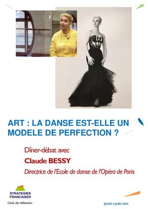 Claude BESSY, directrice de l'école de danse de l'Opéra de Paris