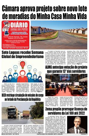 Jornal Diário Boca do Povo de quinta-feira dia 14 de novembro de 2019