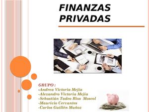 Finanzas Privadas Grupo De Ept Numero Dos X D