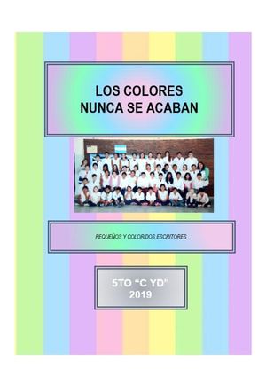 Los Colores Nunca Se Acaban 5to 2019