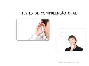 Testes De Compreensão Oral