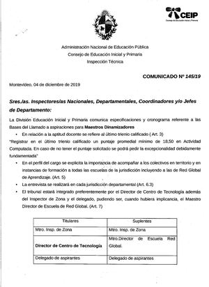 Comunicado145 19 Tecnica
