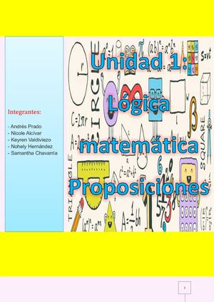 Proposiciones y operadores lógicos