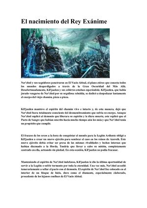 Capítulo Iv El Nacimiento De El Rey Exánime Historia De Warcraft