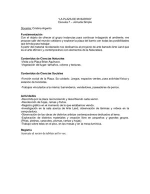 7 La Plaza De Mi Barrio