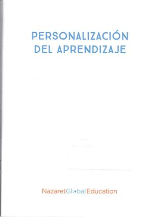 PERSONALIZACION DEL APRENDIZAJE