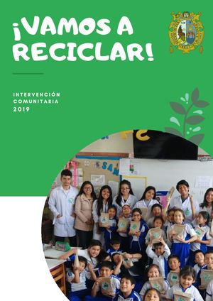 ¡Vamos A Reciclar! Revista
