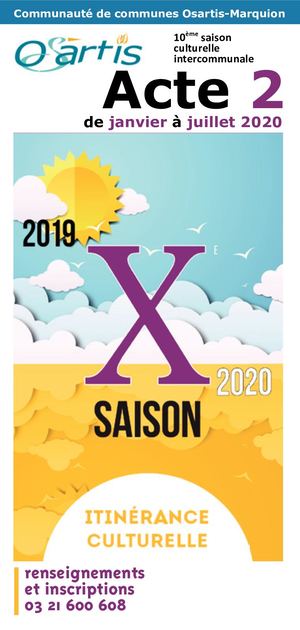 CC Osartis-Marquion Saison culturelle intercommunale 2019 2020 Acte 2