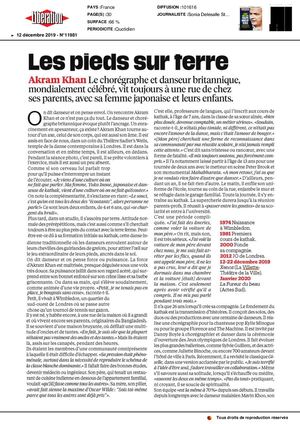 Portrait Akram Khan / Libération