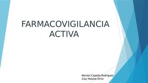 Farmacovigilancia Activa