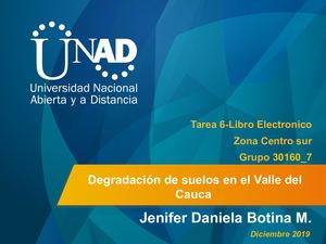 Degradacion De Suelos En El Valle Del Cauca