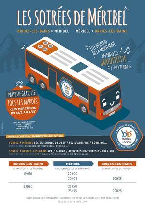 Affiche Navette Brides Meribel