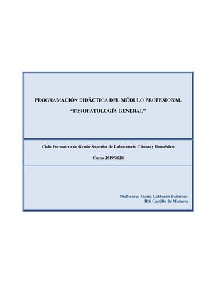 1º Lcb Fisiopatología