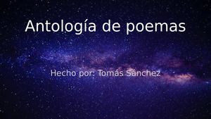 Antología de Poemas