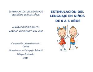 Estimulación Del Lenguaje En Niños De 0 A 6 Años