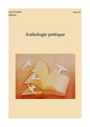 Anthologie poétique