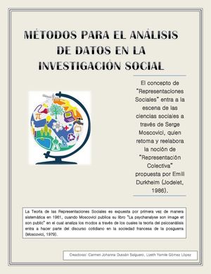 Revista Digital Métodos Para El Análisis De Datos En La Investigación Social