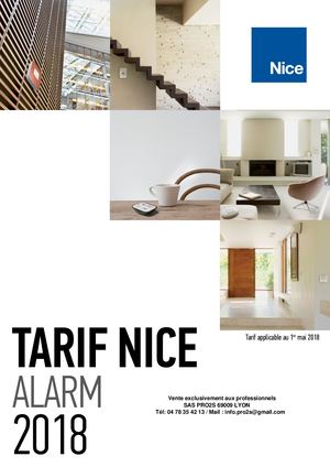 Nice Alarm Tarif 2018