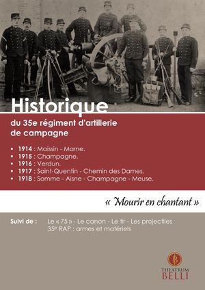 Historique du 35e RAC (1914 1918) - Le Canon de 75