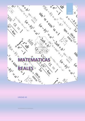 Matemáticas Reales