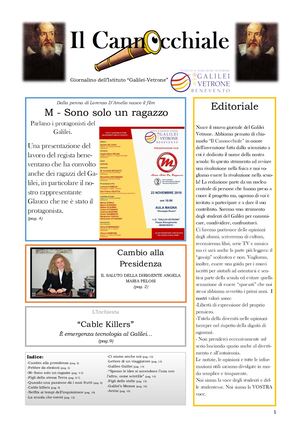Il Cannocchiale - Primo Numero - Dicembre 2019